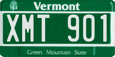 VT license plate XMT901