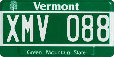 VT license plate XMV088
