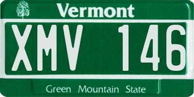 VT license plate XMV146
