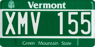 VT license plate XMV155