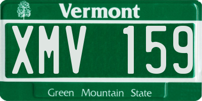 VT license plate XMV159