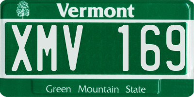 VT license plate XMV169