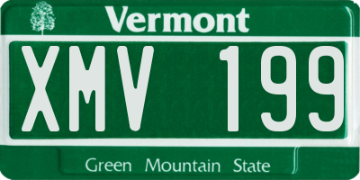 VT license plate XMV199
