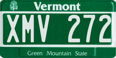 VT license plate XMV272