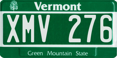 VT license plate XMV276