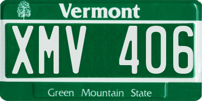 VT license plate XMV406