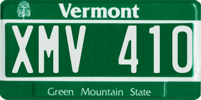 VT license plate XMV410