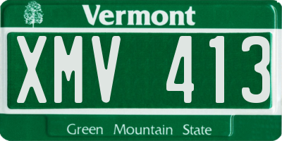 VT license plate XMV413