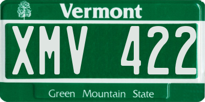 VT license plate XMV422