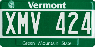 VT license plate XMV424
