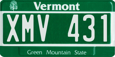 VT license plate XMV431