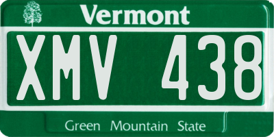 VT license plate XMV438