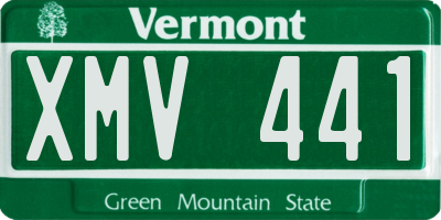 VT license plate XMV441