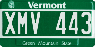VT license plate XMV443