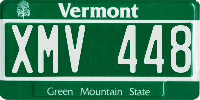 VT license plate XMV448