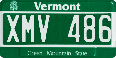 VT license plate XMV486