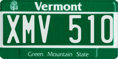 VT license plate XMV510
