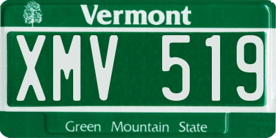 VT license plate XMV519