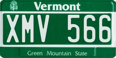 VT license plate XMV566
