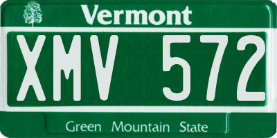 VT license plate XMV572