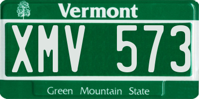 VT license plate XMV573
