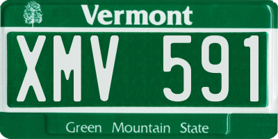VT license plate XMV591