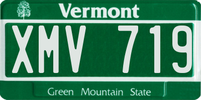 VT license plate XMV719
