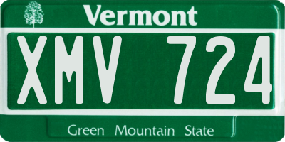 VT license plate XMV724