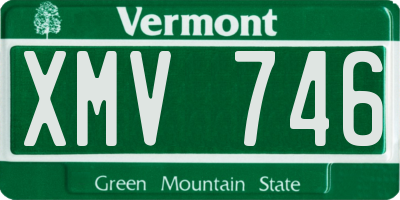 VT license plate XMV746