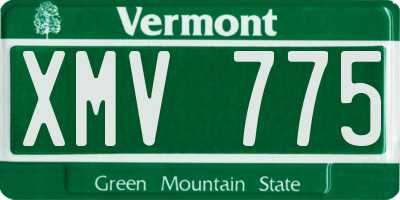 VT license plate XMV775