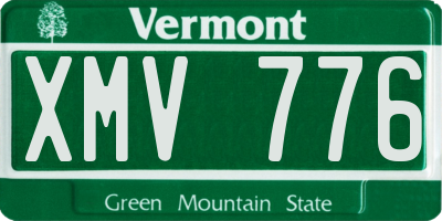 VT license plate XMV776