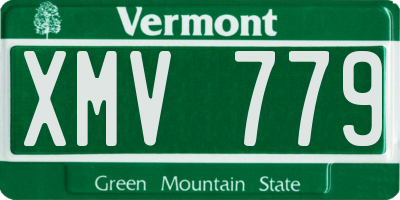 VT license plate XMV779