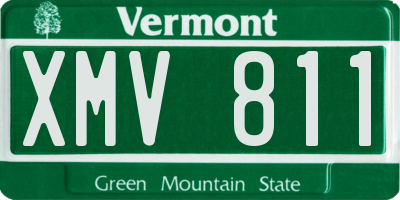 VT license plate XMV811