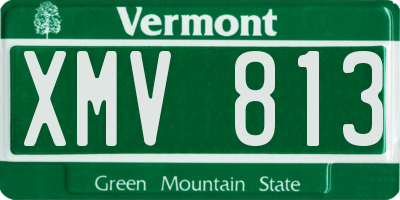 VT license plate XMV813