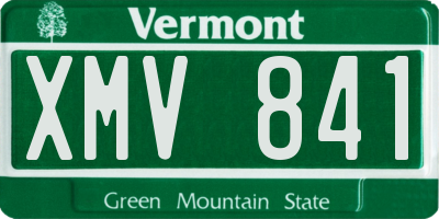 VT license plate XMV841
