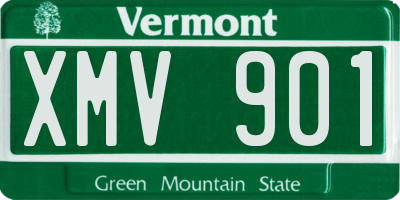 VT license plate XMV901