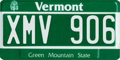 VT license plate XMV906
