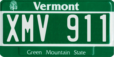 VT license plate XMV911