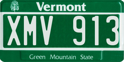 VT license plate XMV913