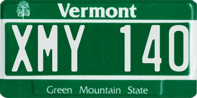 VT license plate XMY140