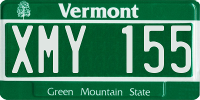 VT license plate XMY155