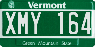 VT license plate XMY164