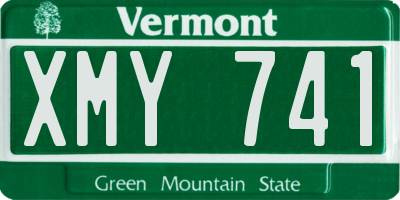 VT license plate XMY741