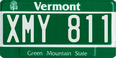 VT license plate XMY811