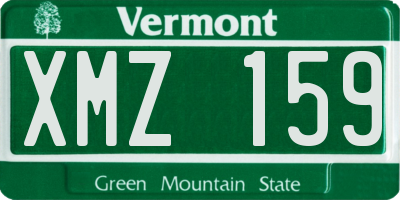 VT license plate XMZ159