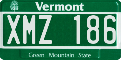 VT license plate XMZ186
