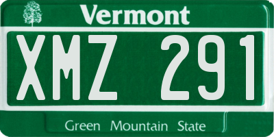VT license plate XMZ291