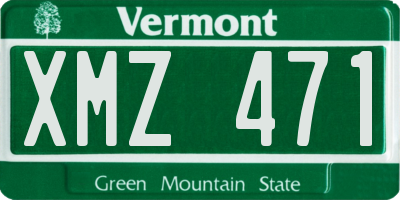 VT license plate XMZ471