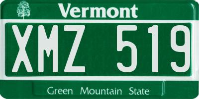 VT license plate XMZ519