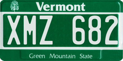 VT license plate XMZ682